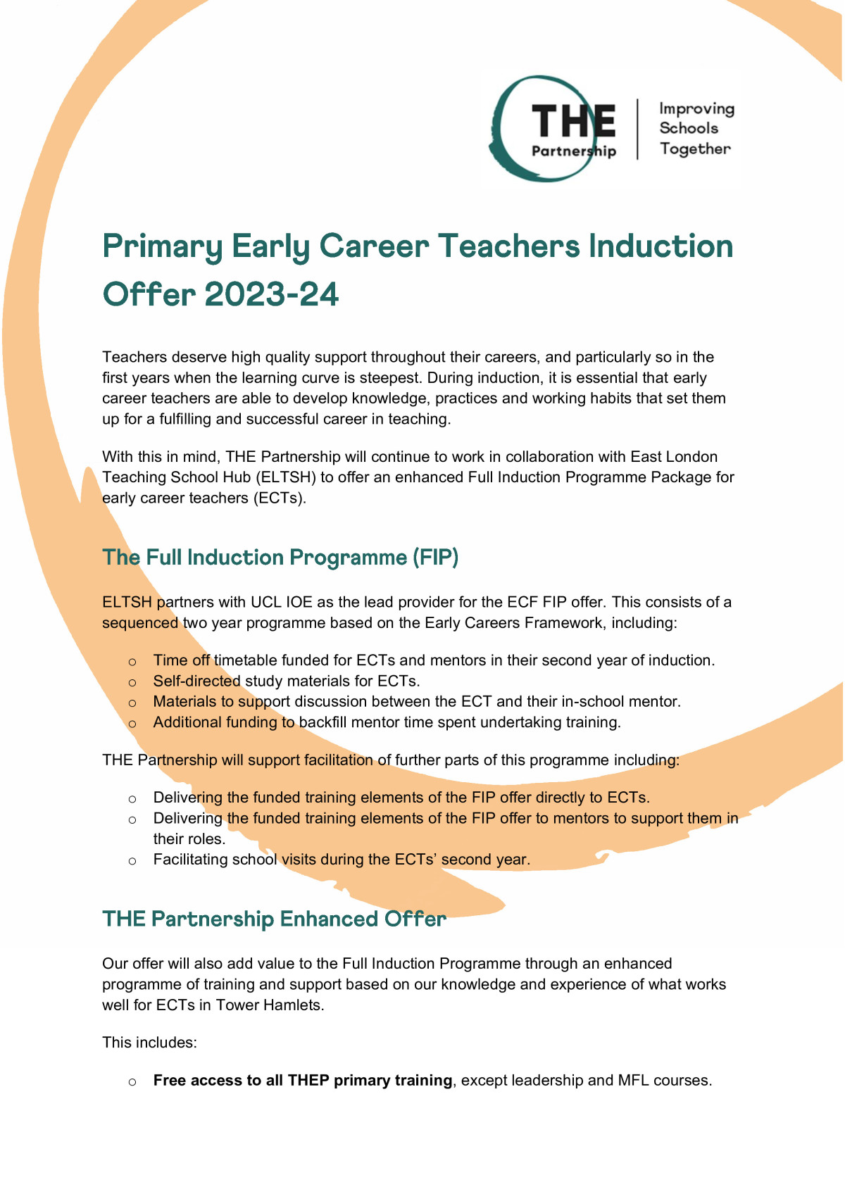 Early careers programmes
